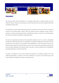 PREAMBLE - eThekwini Municipality