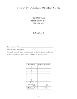 Old Exam Chapter1