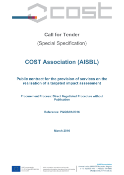 Call for Tender