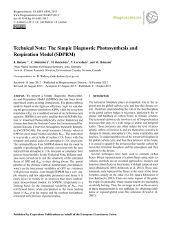 The Simple Diagnostic Photosynthesis and Respiration Model