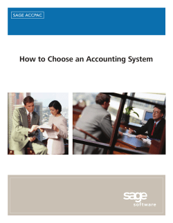 How to Choose an Accounting System