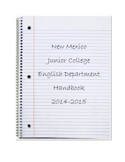 New Mexico Junior College English Program