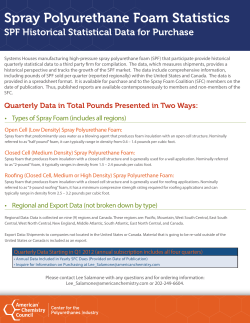 Spray Polyurethane Foam Statistics