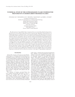 Numerical Study of the Superadiabatic Flame Temperature