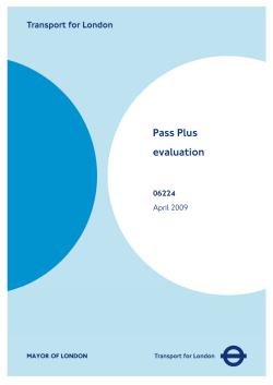 Pass plus applicants survey