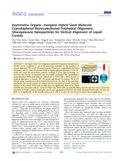Asymmetric Organic&ndash;Inorganic Hybrid Giant Molecule
