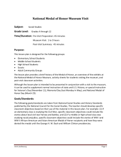 Museum Visit - Medal of Honor Heritage Center