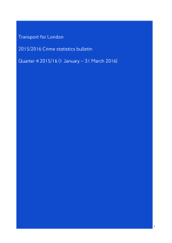 Published transport-related crime statistics for Quarter 4 2015/16