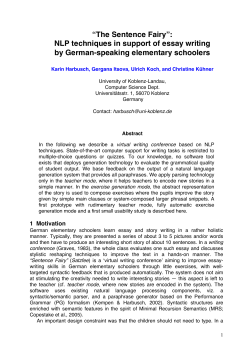 The Sentence Fairy - userpages