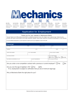 Application for Employment