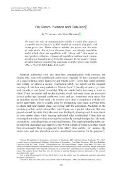 On Communication and Collusion