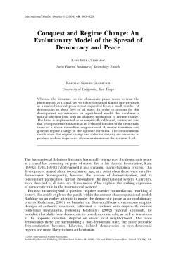 contiguity and democ.. - University of Colorado Boulder