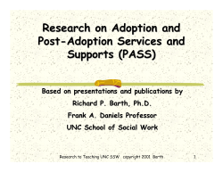 Outcomes of Adoption and What They Tell Us About Parenting