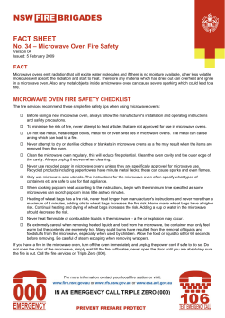 Microwave Oven Fire Safety