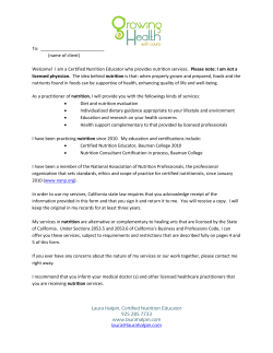 Laura Halpin, Certified Nutrition Educator 925