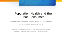 Population Health and the True Consumer