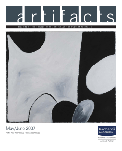 May/June 2007 - Art Gallery of Western Australia