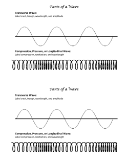 Parts of a Wave Parts of a Wave