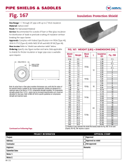 Figure 167 Submittal Info Sheet