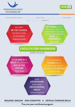 facilitator handbook