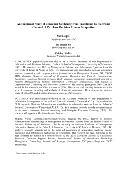 An Empirical Study of Consumer Switching from Traditional