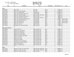 Mountain Foods Catalogue