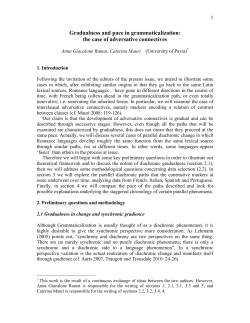 Gradualness and pace in grammaticalization: the case of