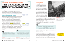 THE CHALLENGES OF INDUSTRIALIZATION?
