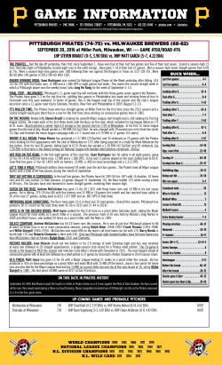 SEPTEMBER 20, 2016 at Miller Park, Milwaukee