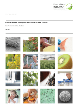 Pasture renewal activity data and factors for New Zealand