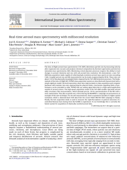 Real-time aerosol mass spectrometry with millisecond resolution
