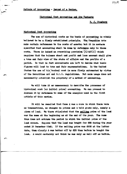 Methods ot Account1y &bull; Seoo&yen; of a Serie8t R. J. &pound;haeMn ty.storioal