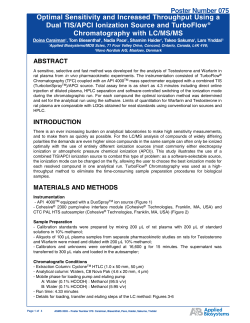Optimal Sensitivity and Increased Throughput Using a Dual TIS