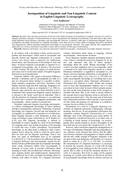 Juxtaposition of Linguistic and Non