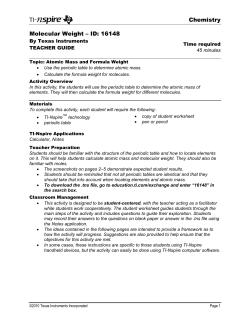 Teacher Notes PDF - TI Education