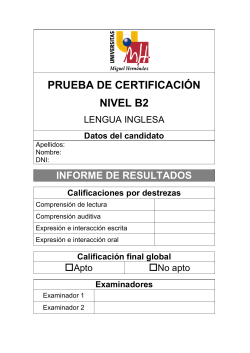 PRUEBA DE CERTIFICACI&Oacute;N NIVEL B2