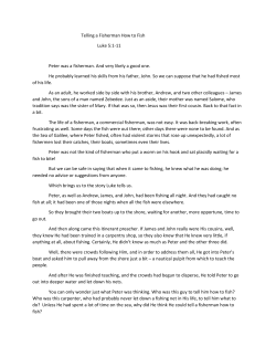 Telling a Fisherman How to Fish Luke 5:1