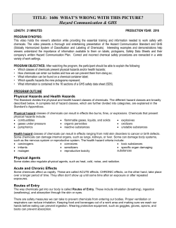 1606 Fact Sheet - ERI Safety Videos