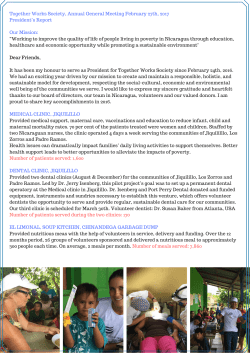 Together Works Society, Annual General Meeting February 27th