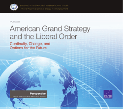 American Grand Strategy and the Liberal Order