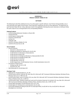 Product-Specific Terms of Use