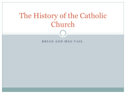 The History of the Catholic Church