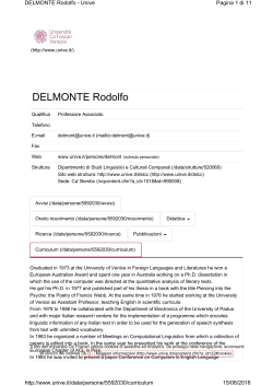 DELMONTE Rodolfo - Provincia Autonoma di Trento