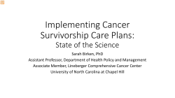 Implementing Cancer Survivorship Care Plans: State of the Science
