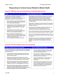Module 5 Cultural Considerations Related to Mental Health &hellip;