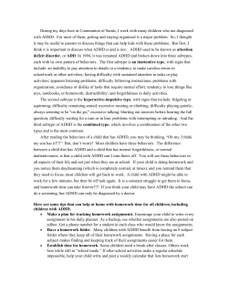 ADHD article - Communion of Saints School