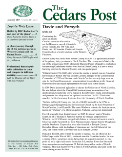Jan 2017 - The Cedars of Chapel Hill