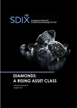 diamonds: a rising asset class - Singapore Diamond Investment