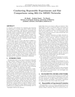 Conducting Repeatable Experiments and Fair Comparisons using