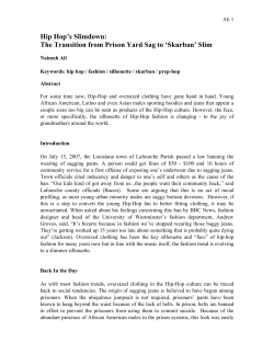 Hip Hop`s Slimdown: The Transition From Prison